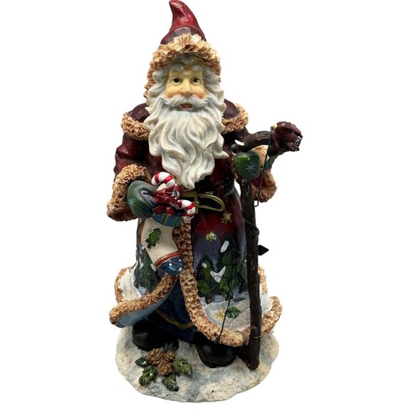 Vintage Hand-Painted Santa Claus Figurine Festive Christmas Decor 11" Tall READ - Picture 1 of 13